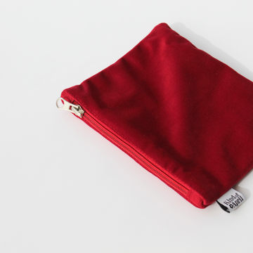 Red Velvet Flat Pouch (Set of 2)