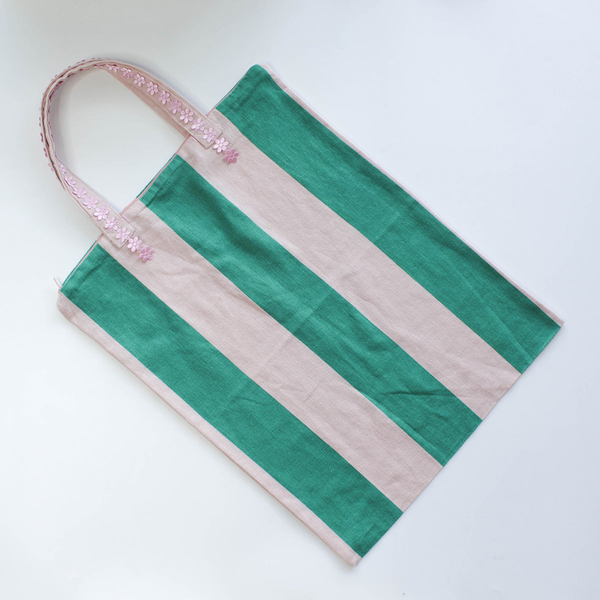 Green and pink Tote bag