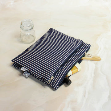 Blue stripes Flat Pouch 1.0 (Set of 2)