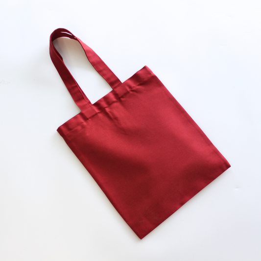 RED CANVAS TOTE BAG (Pack of 10)
