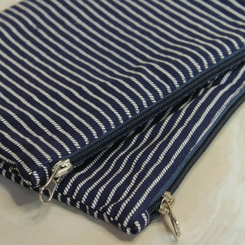 Blue stripes Flat Pouch 1.0 (Set of 2)