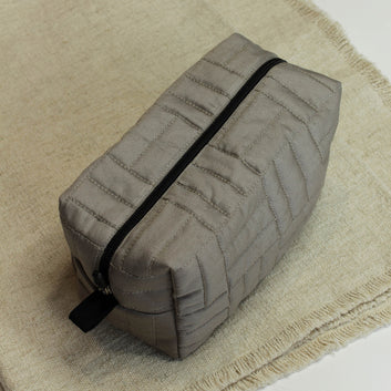 Grey Quilted Kit bag