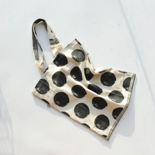 Raw Polka Dot Tote Bag