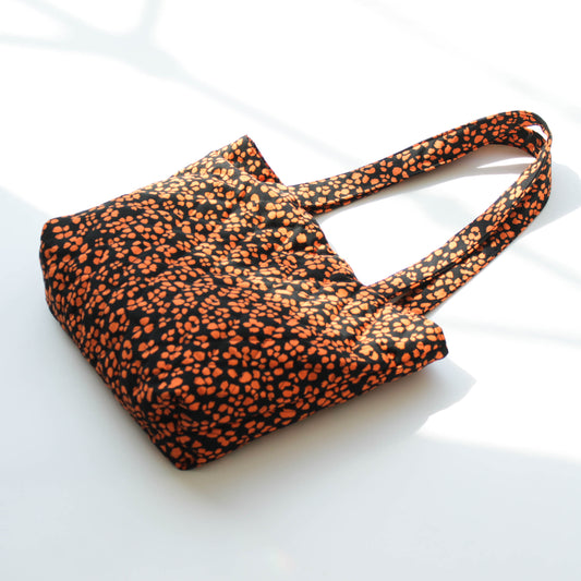 Orange flower Quilted bag