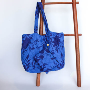Cobalt blue Quilted bag
